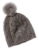 ombre cable slouch wool & cashmere-blend beanie