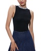 amity pearl wool-blend crop top