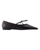 nikki ballerinas -  - leather - black