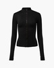 women's active zip-up sweatshirt in black