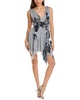 embellished silk mini dress