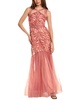 silk-blend gown