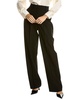pleat wool-blend trouser