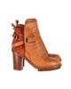 cypress con ankle boots in brown leather