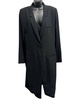 women's tailored longline blazer in black