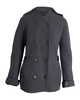 double-breasted coat in grey wool