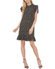 ruffled flutter sleeve dress