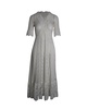 revanti lace midi dress in white cotton