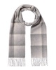cashmere ombre grid cashmere scarf