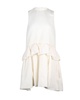 victoria  cloqué dress in white silk