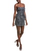 glitter mesh mini dress