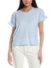 ruffle sleeve t-shirt