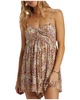 day glow romper in toasted coconut