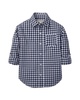 poplin long sleeve rolled shirt