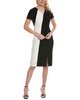 Dahota Contrast Colorblock Midi-Dress