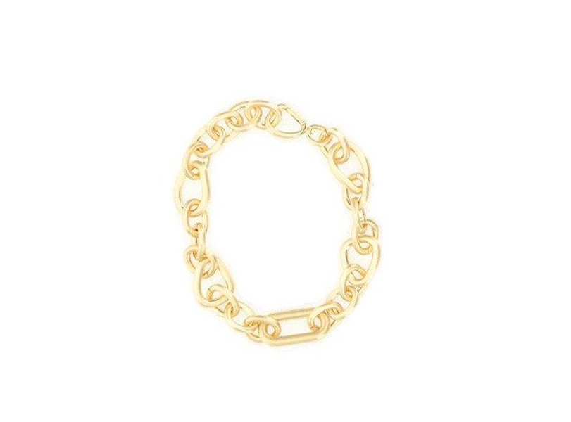 Reyes Curb Logo Engraved Necklace