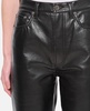 90's Pinch Waist Long In Leather