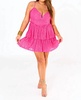 sissy sweetheart neckline lace dress in morning glory