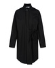 oversized waist-tie shirt dress