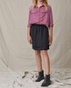 girl's double layer skirt in black