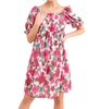 sunshine on your face floral dress in ivory/pink/green
