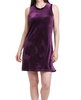 justine velvet dress in blackberry