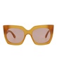 square-frame acetate sunglasses