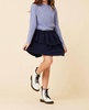 girl's layered skirt in navy