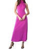 alize halter maxi dress in fuchsia