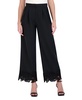 BCBGMAXAZRIA Women's Floral Applique Wide Leg Pants