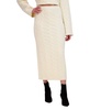 BCBGMAXAZRIA Women's Pull on Cable Knit Midi Pencil Skirt