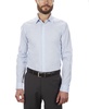 Calvin Klein Men's Non Iron Slim Fit Herringbone French Cuff Dress Shirt