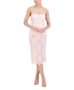 BCBGMAXAZRIA Women's Strapless Sweetheart Neck Midi Evening Dress
