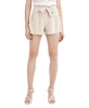 BCBGeneration Women's High Relaxed Straight Fit Paperbag Waist Front Tie Flowy Short