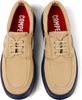 Beige Textile Boat Shoe for Men