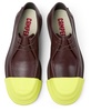Burgundy leather shoes for men