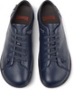 Blue leather shoes for men
