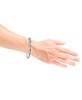 Men's Black Diamond Link Bracelet (1/2 ct. t.w.) in Sterling Silver