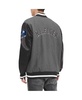 Men's Heather Gray, Black New York Giants Gunner Full-Zip Varsity Jacket