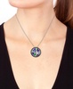 EFFY® Multi-Gemstone (3-7/8 ct. t.w.), Black Diamond (3/8 ct. t.w.) & White Diamond (1/4 ct. t.w.) Starfish 18" Pendant Necklace in 14k White Gold