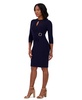 Petite Keyhole Side-Ring Sheath Dress