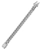 Men's Diamond Pavé Clasp Curb Link Bracelet (1/2 ct. t.w.) in Stainless Steel