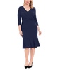 Women's Twist-Front Midi Dress