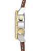 Women's Swiss WASP Tribute Tri-Time Chestnut Leather Strap Watch 33mm
