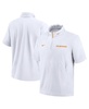Men's White Tennessee Volunteers 2024 Sideline Coach Short Sleeve Half-Zip Hoodie Jacket
