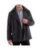 Men's Mason Wool Blend Pea Coat Jacket Double Breasted Dress Coat