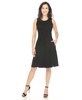Women's Solid Fit and Flare Dress