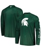 Men's Green Michigan State Spartans PFG Terminal Tackle Omni-Shade Raglan Long Sleeve T-shirt