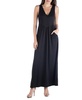 Sleeveless V-Neck Maxi Dress with Pocket Detail