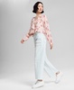 Women's High-Rise Wide-Leg Raw-Hem Jeans, Exclusively at Macy's